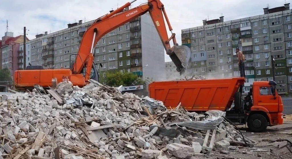 Профессиональный вывоз строительного мусора в Хабаровске в октябре